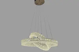 Підвісна LED люстра кришталеві кільця Linisoln 633-60*40 - мініатюра 4