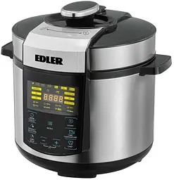 Мультиварка-скороварка ED-PC2007 Black/Silver 900W Edler teh0020179 - мініатюра 2