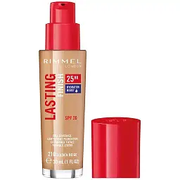 Тональна основа Rimmel Lasting Finish 25h відтінок 210 (Golden Beige) 30 мл - мініатюра 2