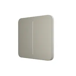 Розумний двоклавішний прохідний вимикач Ajax LightSwitch (2-gang/2-way) Jeweller (olive/оливковий) (26-00412) - мініатюра 3
