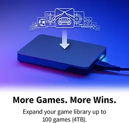 Зовнішній жорсткий диск 2.5" USB 4.0TB Toshiba Canvio Gaming Dark Grey (HDTX240EK3CA) - мініатюра 3