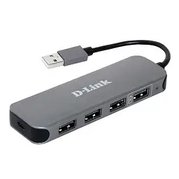 Концентратор D-Link (DUB-H4) 4xUSB2.0, USB2.0 (DUB-H4)