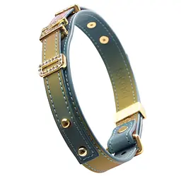 Нашийник LOCKINK Multi-color DIY Alphabet Collar, мультиколір, штучна шкіра, букви зі стразами - мініатюра 2