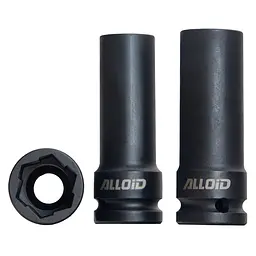 Ударні головки Alloid для пошкоджених болтів і гайок 1/2" (NUG-2503) - мініатюра 2