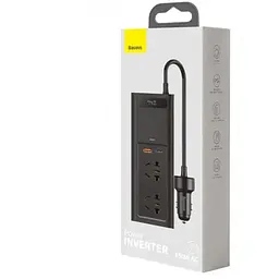 Автомобільний інвертор Baseus In-car Inverter 150W (220V CN/EU) Black - мініатюра 5