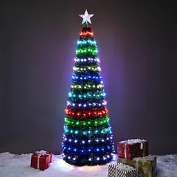 Ялинка різдвяна штучна 120 см 176 led з підсвічуванням USB Bluetooth APP Control