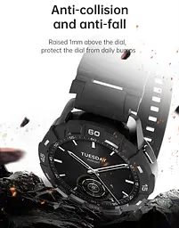 Безель Sikai для смартгодинника Xiaomi Watch S3 Black-white Sport - мініатюра 7