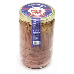 Анчоуси Monte Mare Filetti di Alici all'olio di girasole 720г.