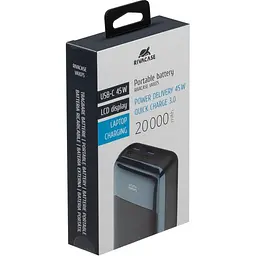 Павербанк Rivacase Black-blue 20 000 mAh / 45 Вт (VA1075) - мініатюра 8