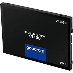 Накопичувач SSD Goodram CL100 Gen.3 2.5" SATAIII 3D TLC 240GB (SSDPR-CL100-240-G3) - мініатюра 3