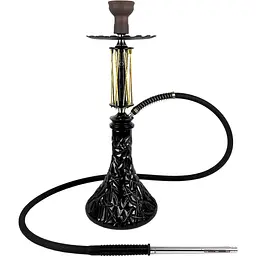 Кальян Trumpet Hookah Rider W-40 Gold-Black (колба Crystal Black) - мініатюра 2