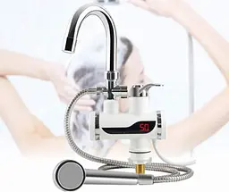 Кран-водонагрівач із душем нижнє під'єднання Instant electric heating water Faucet FT-001 - мініатюра 2