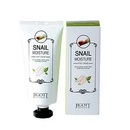 Крем для ніг Jigott Snail Moisture foot cream з екстрактом муцину равлики