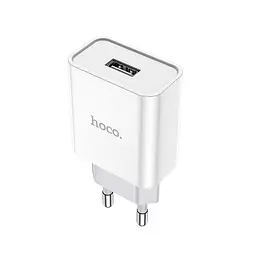Адаптер мережевий HOCO Asombroso C81A зарядний пристрій - сам блок 1USB білий