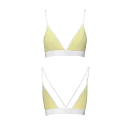 Спортивний топ з подвійними бретелями Passion PS007 TOP L, yellow - мініатюра 4
