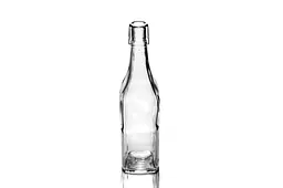 Пляшка, 3 шт, квадратна бугельна, скляна (прозора) 0,5 л. з бугельною пробкою - мініатюра 3