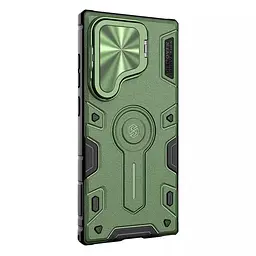 TPU+PC чохол Nillkin CamShield Armor Prop для Samsung Galaxy S24 Ultra Dark Green - мініатюра 3