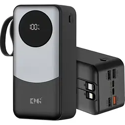 Power Bank King Power KPG-402X 40000mah 22.5W QC3.0 LED 2 in 1 black EU