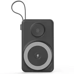 Повербанк 10000mAh Choetech B695 Black QC3.0 PD3.0 бездротова зарядка смартфонів та Apple Watch (43-00131) - мініатюра 2