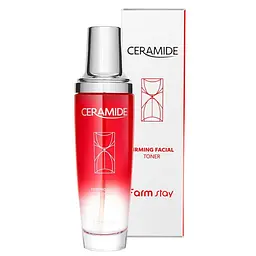 Тонер з керамідами для зволоження та відновлення шкіри Ceramide Firming Facial Toner FarmStay 130 мл