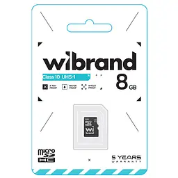 microSDHC Wibrand 8Gb class 10 - мініатюра 2