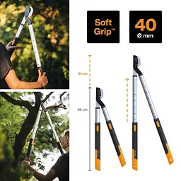 Гілкоріз телескопічний Fiskars SmartFit L86 (1013564) - мініатюра 2