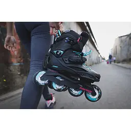 Жіночі ролики Rollerblade RB Cruiser Women 2023 250 Чорний-Бірюзовий - мініатюра 4