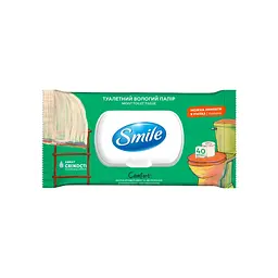 Туалетний папір Smile Classic Comfort Вологий 40 шт. (4823071668803) - мініатюра 1