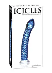 Фалоімітатор Icicles Model 29 19 см синій - мініатюра 2