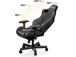 Комп'ютерне крісло Anda Seat Kaiser 2 XL black (AD12XL-07-B-PV-B01) - мініатюра 8
