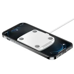 Зарядний пристрій Qi USAMS Ultra-thin Magnetic Fast Wireless Charger With Cable US-CD153 білий - мініатюра 7