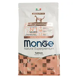 Сухий корм Monge Cat Adult з лососем, 0,4 кг (970005487) - мініатюра 3