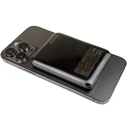 Зовнішній павербанк Remax 5000 mAh 20W RPP-509 MagSafe зі швидкою зарядкою PD+QC USB-C, Чорний - мініатюра 10