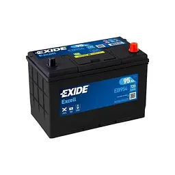 Акумулятор автомобільний EXIDE EXCELL 95Ah ASIA Ев (-/+) (760EN) (EB954) - мініатюра 1