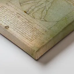 Інтер'єрна картина Вітрувіанська людина, Леонардо да Вінчі, Leonardo da Vinci, Vitruvian Man, інтер'єрний декор, 60×43 см (id6952) - мініатюра 2