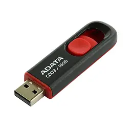 Флеш-накопичувач A-DATA USB USB 2.0 C008 16Gb Black/Red (AC008-16G-RKD) - мініатюра 1