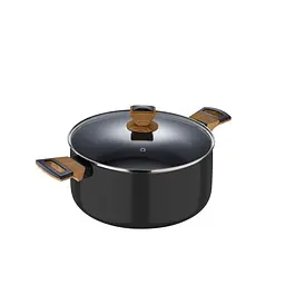 Каструля з кришкою Bergner Earth black 20 см 2.5 л (BG-32035-BK)