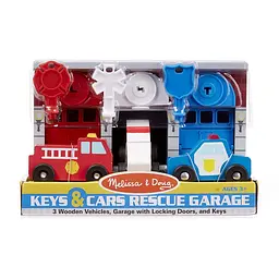 Ігровий набір Melissa&Doug Гараж рятувальних машин з ключами (MD4607) - мініатюра 4