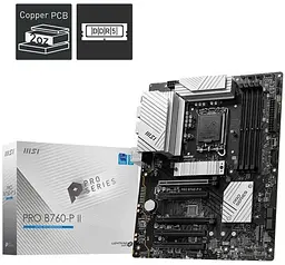 Материнська плата MSI PRO B760-P II (PRO B760-P II) (Socket 1700, Intel B760, ATX) Б/в - мініатюра 5