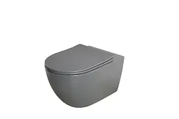 Унітаз підвісний Mixxus Premium Ellipse-0309-T1 530x360x350 мм система змиву Tornado 1.0 MP6655, Графит - мініатюра 7