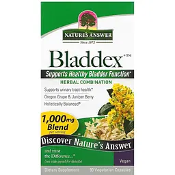 Здоров'я сечового міхура Nature's Answer Bladdex 1000 мг 90 вегетаріанських капсул - мініатюра 2