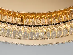 Стельова LED люстра Diasha 587/800G 100W до 22 м2 колір золото - мініатюра 5