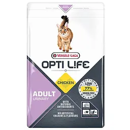 Сухий суперпреміум корм Opti Life Urinary Опті Лайф Урінарі беззерновий для котів, схильних до сечокам'яної хвороби 1 кг (413166)