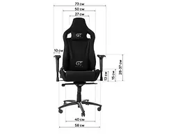 Компьютерное кресло для геймера GT Racer X-0712 shadow black - миниатюра 11