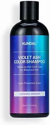 Шампунь проти жовтизни для білявок 300 мл Kundal Violet Ash Color Shampoo Jasmine Woody