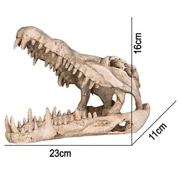 Декорація череп крокодила Terrario Crocodile Skull XL 23x11x16см (251115) - мініатюра 2