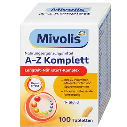 Щоденні вітаміни Mivolis A-Z Depot, 100 шт