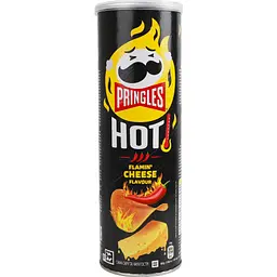 Чипси Pringles Hot Flamin' Cheese зі смаком сиру та чилі 160 г