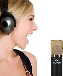Конденсаторний мікрофон Auna MIC-900WH-LED USB (10011711) - мініатюра 6