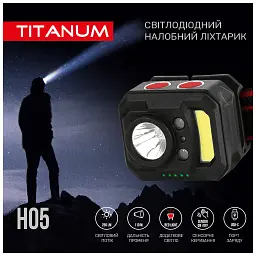 Ліхтар TITANUM 250Lm 6500K (TLF-H05) - мініатюра 3